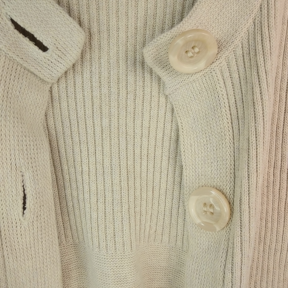 Studio Works XL Creme Cardigan Sweater Plus - Picture 8 of 12